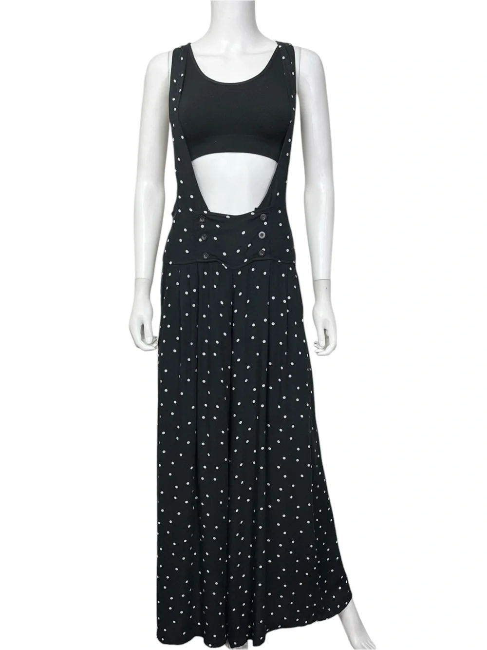 Free People Keep It Jumpin’ Jumper in Black Polka Dot - sz 6